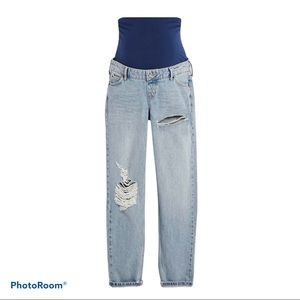 Topshop Ripped Maternity Mom Jeans NWT